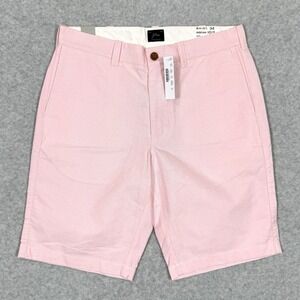 J Crew Shorts Mens 32 Oxford Short 10.5" Light‎ Pink Cotton Preppy Coastal NWT